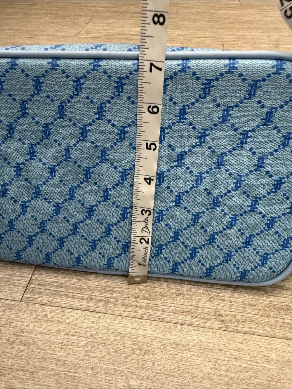 Klassik Michelle Love Blue Monogram Tote‎ Bag Oversized Coastal Grandma Preppy